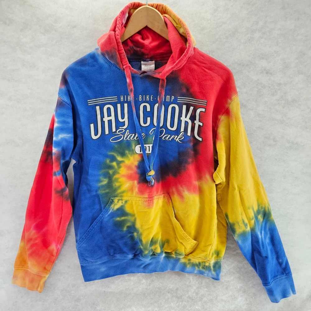 Jay Cooke State Park 1915 Tie Dye Hoodie Sweatshirt Hike Bike Camp Small Unisex‎
